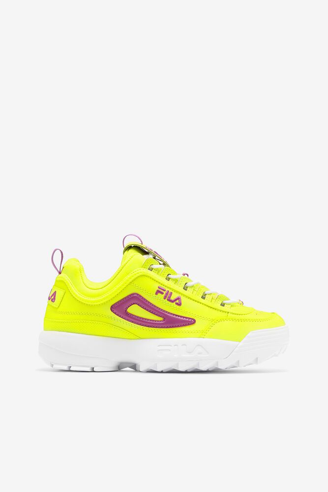 Fila Sneakers Disruptor 2 Premium Womens Yellow - India KRL-347695